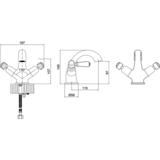 Burlington Kensington Mono Basin Mixer